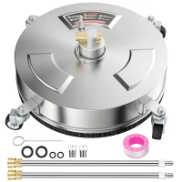 Outsunny Pressure Washer Surface Cleaner 3600 PSI Power Washer Rotary Surface Cleaner with 4 Wheels for Driveways(m-10)