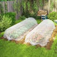 Outsunny 3 x 5m Waterproof Tarpaulin, Heavy Duty 140GSM Tear-Resistant PE Tarp with Reinforced Grommets, UV Protected Cover(m-8)