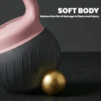 SPORTNOW Soft Kettlebell, 12kg Kettle Bell with Anti-Slip Grip for Home Gym Weight Lifting and Strength Training(m-15)