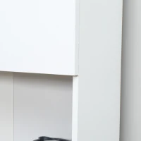 HOMCOM Bufet Bucatarie Alb 80×40×180 cm – Cu Dulap si Sertar(m-9)