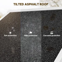 Outsunny Small Shed, Tall Slim Wooden Garden Shed with 3 Removable Shelves and Roof Hatch, Compact Outdoor Tool Storage Cabinet with Asphalt Roof and Door Latch, 77 x 54.2 x 179 cm, Light Grey(m-6)