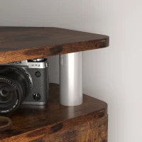 HOMCOM TV Unit Cabinet for TVs up to 55 Inches with Storage Shelves and Cupboard, Entertainment Centre for Living Room, Rustic Brown(m-10)