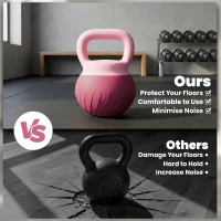 SPORTNOW Soft Kettlebell, 8kg Kettle Bell with Anti-Slip Grip for Home Gym Weight Lifting and Strength Training(m-7)