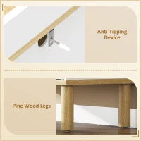 HOMCOM Mobile da Bagno Stretto con Mensola Regolabile, 32.5x29.5x91 cm, Bianco(m-7)