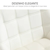 HOMCOM Poltrona de Sala Moderna Estofada em Veludo com Pés de Madeira Poltrona Relax para Sala de Estar Creme(m-5)