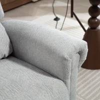 HOMCOM Velvet-Feel 150° Electric Riser Recliner Chair - Grey(m-10)