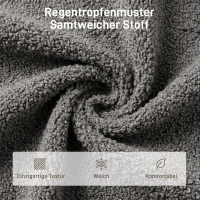 HOMCOM Drehbarer Sessel mit Fußhocker, höhenverstellbarer Akzentstuhl mit verstellbarer Kopfstütze, Schaukel-Funktion, Grau(m-6)