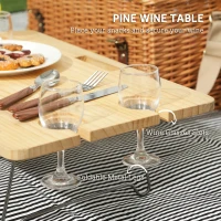 Kosz piknikowy z wikliny dla 4 osób, jasnobrązowy(m-5)