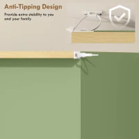 HOMCOM Slim Shoe Cabinet, Narrow Shoe Cupboard with 3 Flip Drawers, Adjustable Shelves for 18 Pairs of Shoes, High Gloss Green(m-8)