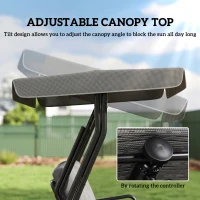 Outsunny 3-Seater Garden Swing Seat, Outdoor Swing Chair with Adjustable Waterproof Canopy, Light Grey(m-4)