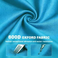 Outsunny Set of 2 Reclining Folding Camping Chair w/ Detachable Footrest, Storage Bag, Cup Holder & Headrest, Blue and Grey(m-8)