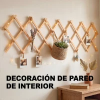 Outsunny Enrejado de Jardín de Madera Extensible Soporte para Plantas Trepadoras Rosas y Parra 180x60 cm Marrón Claro(m-7)