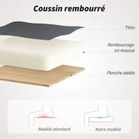 HOMCOM Chaise bureau ergonomique, fauteuil de bureau en maille avec accoudoirs relevables, hauteur réglable, gris(m-5)