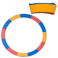HOMCOM 12FT Replacement Trampoline Pad Thick Foam Safety Φ366cm Spring Cover Bounce Padding - Multi Coloured(m-11)