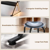 HOMCOM Regulowany na wysokość stół do rysowania, stół roboczy z krzesłem i szufladami, biały(m-7)