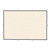 Outsunny Sun Shade Sail UV Protection Canopy with Stainless Steel Eyelets for Patio Garden 2 x 3 m Beige(m-1)