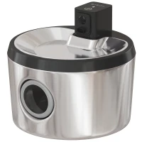 PawHut Wireless Cat Water Fountain for Drinking Stainless Steel, 4L/135oz Battery Operated Cat Fountain Cordless, 6 Filters(m-11)