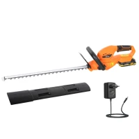 Outsunny Nożyce do żywopłotu Elektryczne Bezprzewodowe z Akumulatorem 100 W Długość Cięcia 51 cm ABS Pomarańczowy(m-11)