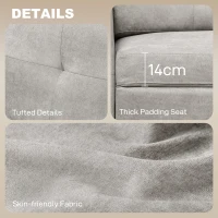 HOMCOM 3 Seater Sofa Bed, L Shaped Pull Out Sofa Bed with Storage, Convertible Click Clack Settee Sectional Sleeper Futon for Living Room, Office, Grey(m-19)