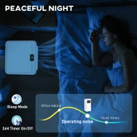 HOMCOM 3-w-1 klimatyzacja, wentylator z wyświetlaczem LED, zmywalny filtr, timer, biały(m-8)