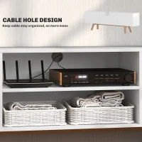 Stolik RTV, do telewizora 65", biały, nowoczesny design(m-6)