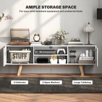 Stolik RTV, do telewizora 65", biały, nowoczesny design(m-5)