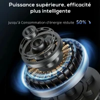 HOMCOM Ventilateur colonne silencieux 28dB, vitesse 8m/s, ventilateur tour chambre, 12 vitesses, 4 modes, minuterie 12H, noir(m-4)