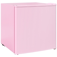 HOMCOM Congelador de sobremesa con 35 litros de capacidad, pequeño congelador con puerta reversible, Rosa