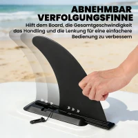 Outsunny Stand Up Paddling Board Set Aufblasbar 305cm SUP Board mit Aluminium-Paddel abnehmbarer Finne Fußschlaufe(m-8)