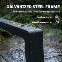 Outsunny Sun Lounger Retractable Footrest 5-Position Adjustable Steel Frame for Beach, Porch, Patio, Camping, Black(m-7)