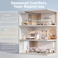 HOMCOM 20 dB Silent Standing Fan for Bedroom, 39" Pedestal Fan with Remote, 90° Oscillating, 8 Speeds, Adjustable Height, White(m-7)