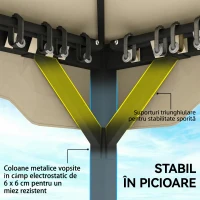 Outsunny pavilion metalic(m-8)