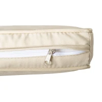 Outsunny Conjunto de Jardín Exterior de Ratán 6 Piezas Cojines Sofá Doble Sofá 3 Plazas 2 Sillones 2 Mesas Auxiliares Caqui(m-9)