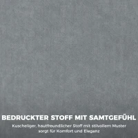 HOMCOM Ergonomischer Massage-Bürostuhl mit 4 Knetpunkten, Chefsessel mit hoher Butterfly-Rückenlehne, breitem Sitz, Grau(m-8)