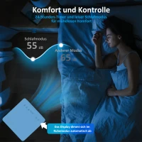 HOMCOM Tragbares Klimagerät 9000 BTU, 4-in-1 mit Kühlung, Entfeuchter, Ventilator, Schlafmodus(m-7)