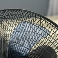 Homcom Statiefventilator met waterverstuiver ventilator afstandsbediening 3 standen metaal(m-9)