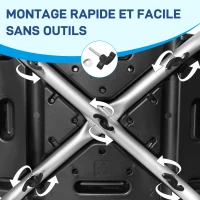 HOMCOM Tabouret de douche pour personnes âgées et handicapées avec hauteur réglable, patins antidérapants, noir(m-8)