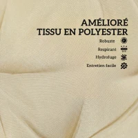 Outsunny Lot de 2 coussins de chaise d'extérieur, coussins de jardin avec attaches, intérieur et extérieur, 120 x 50 x 8 cm, beige(m-4)