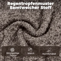 HOMCOM Moderner Wingback-Sessel, Samt-Armlehnsessel mit Vier-Sterne-Basis, S-Federn, 360° Drehfunktion, Grau(m-6)