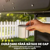 Outsunny Grătar cu plită din fontă(m-9)