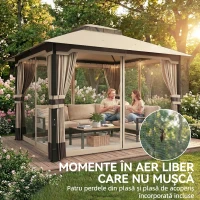 Outsunny pavilion metalic(m-7)