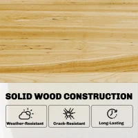 Outsunny Hochbeet mit Frühbeetaufsatz aus Holz erhöhter Pflanzkasten mit aufklappbar Abdeckung Regal Vliesstoff Ergonomisch(m-9)