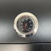 Outsunny Barbecue a Gás com 3 Queimadores 8,1 kW Termómetro Grelhas Mesas Laterais Armário e Rodas 109x50x109 cm Preto(m-12)