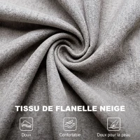 HOMCOM Fauteuil de salon capitonné avec assise large, pieds en bois, style classique, grand confort, 74 x 86 x 102 cm, gris(m-6)