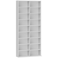 HOMCOM 640 CD/360 DVD/430 Blu-ray Storage Unit - White