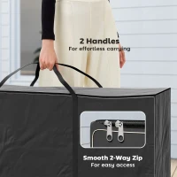 Outsunny 720 L Waterproof Garden Cushion Storage Bag - Black(m-7)