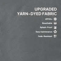 Poduszka siedziskowa 120x47x9,5 cm, wodoodporna, z oparciem(m-5)