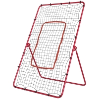 SPORTNOW filet de rebond portable pour baseball avec 4 angles réglables.