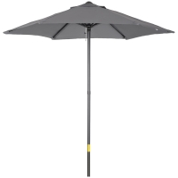 Outsunny Parasol ogrodowy 196 cm, wyjmowany, sześciokątny, stabilny