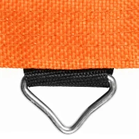 SPORTNOW Replacement Trampoline Mat with Spring Pull Tool, 72 V-Hooks, for 12ft Trampoline using 14cm Springs, Orange(m-8)